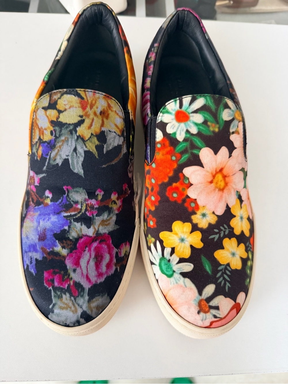 Balenciaga Women's Floral Slip-On Sneakers - Black Multi Floral